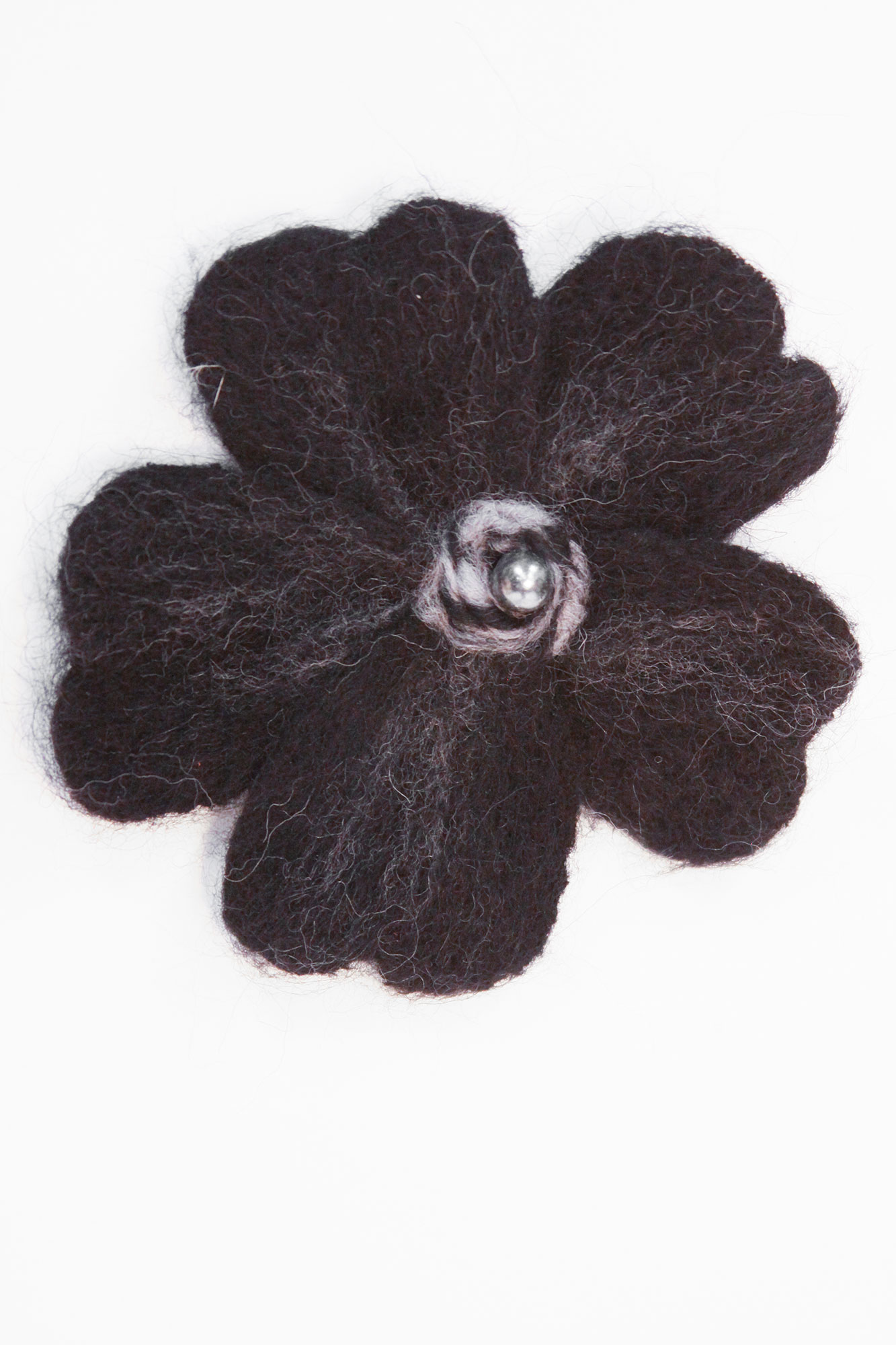 ЦТК-02 черный цветок валеный